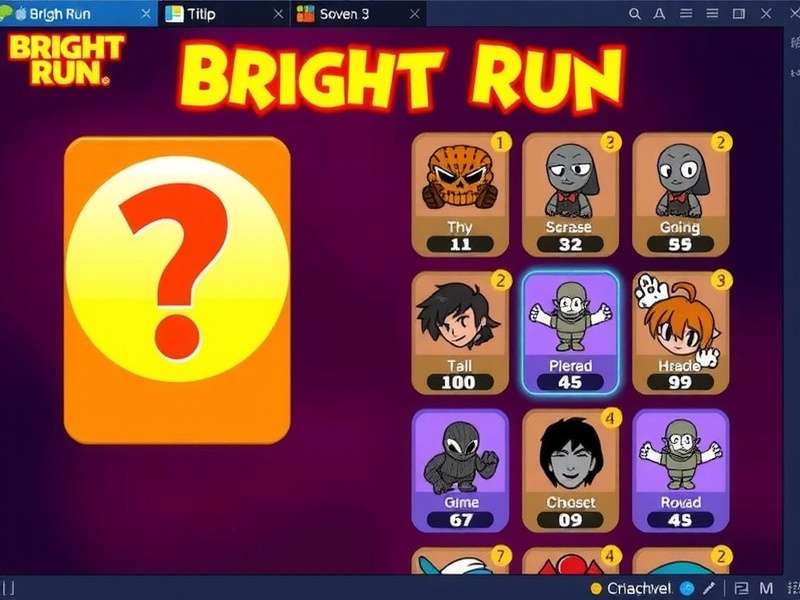 Bright Run Character Selection Bright Run Character Selection